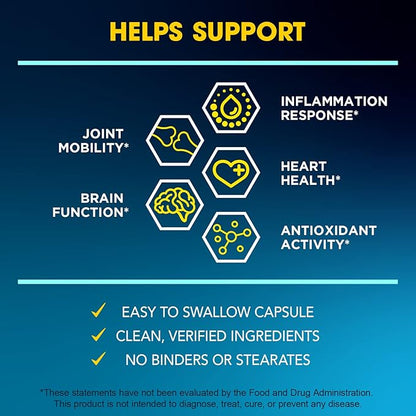 BioEmblem Turmeric Curcumin with Clinically Studied TurmiPure - 1 Small Cap Daily, 24x More Absorption Than Others - Non-GMO - Joint Support, Healthy Inflammation Turmeric Supplements, 60 Serving