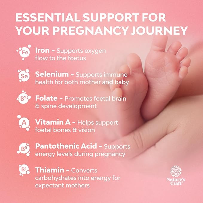 Natures Craft Vegan Prenatal Gummies for Women - Gummy Prenatal Vitamins for Women with Iron Folic Acid and Superfruit Blend - Chewable Vitamins Gummy Formula (Pineapple & Mango Flavor) - 60 Count