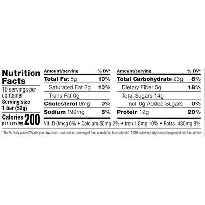 RXBAR Protein Bars, Protein Snack, Snack Bars, Chocolate Sea Salt, 18.3oz Box (10 Count)