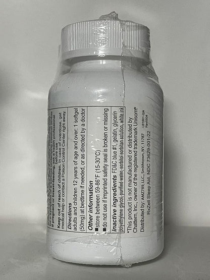 Sleep Aid, Diphenhydramine Softgels 50mg, Easy-to-Swallow, Supports Deeper Restful Sleeping, Non Habit-Forming (220 Counts | Pack of 2)