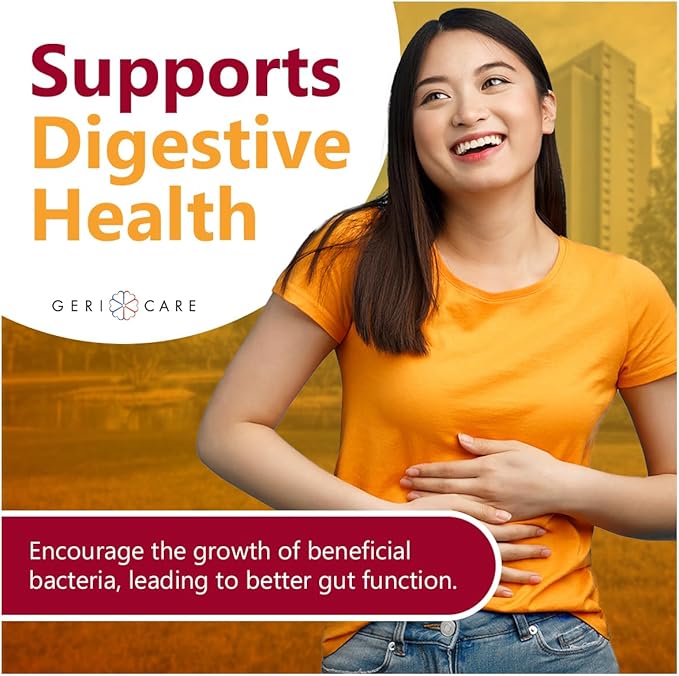 GeriCare Prebiotic Digestive Support, Gummies Compare to Metamucil Fiber Gummies, Berry Flavor, 72 Count, Plant-Based Fiber for Gut Health, Non-GMO, Gluten-Free, Vegan, Fiber Supplement (2 Pack)