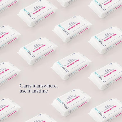 Dynarex HerCare Feminine Hygiene Wipes- 1 Pack of 40 Wipes - 5.5" x 8" pH-Balanced, Alcohol-Free, Hypoallergenic, Reseable Packs, Travel Essentials for Women