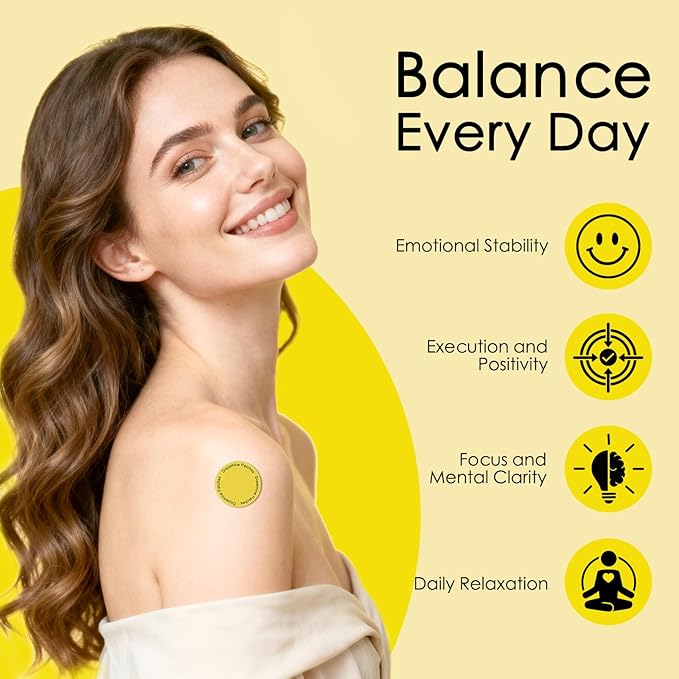 Dopamine Patches, Extra Strength Plant-Based Formula, Vegan Mood Balance Patch for Men and Women, 30 Count