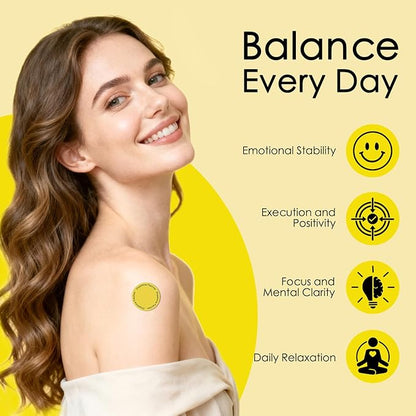 Dopamine Patches Extra Strength, Plant-Based Formula, Vegan Mood Balance Patch for Men and Women, 60 Count