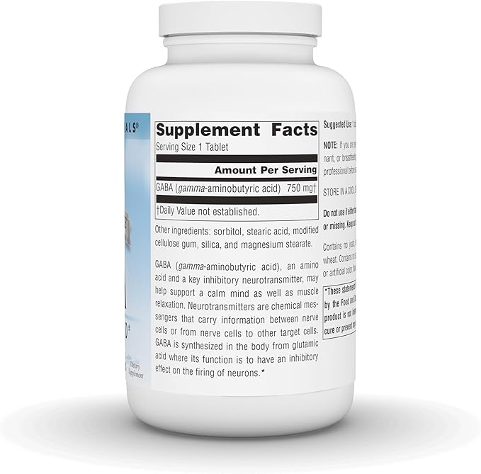 Source Naturals Serene Science GABA 750 mg Calm Mind - 180 Tablets