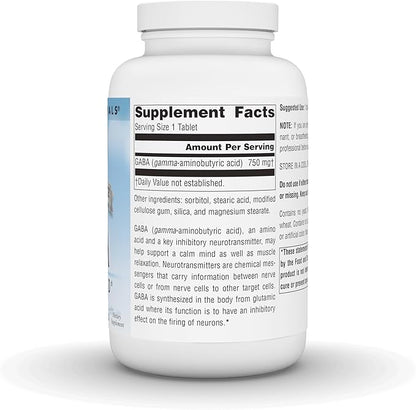 Source Naturals Serene Science GABA 750 mg Calm Mind - 180 Tablets