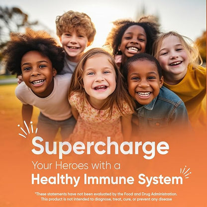 maxmedix Kids Multivitamin Gummies with Omega 3 6 9 | 20 Essential Kids Vitamins & Minerals for Healthy Immune System | 2-Month Supply | Children's Vitamins in Natural Raspberry & Orange Flavors