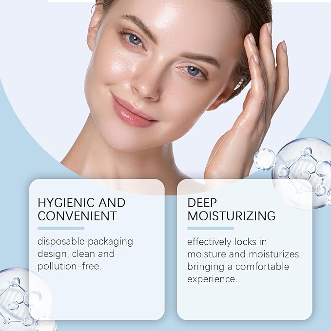 30PCS Ultra Hydrating Serum 3% - Hyaluronic Acid Smoother Face Serum, Enriched Hyaluronic Acid, Collagen, Vitamin E Moisturizing, Plump, Fine Lines, Wrinkles, Repair for All Skin