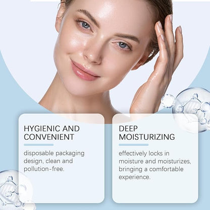 30PCS Ultra Hydrating Serum 3% - Hyaluronic Acid Smoother Face Serum, Enriched Hyaluronic Acid, Collagen, Vitamin E Moisturizing, Plump, Fine Lines, Wrinkles, Repair for All Skin