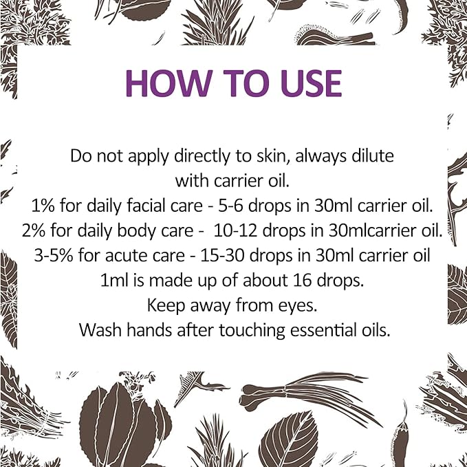 dève herbes Pure Dalmatian Sage Essential Oil (Salvia officinals) Steam Distilled (Pack of Two) 100ml X 2 (6.76 oz)