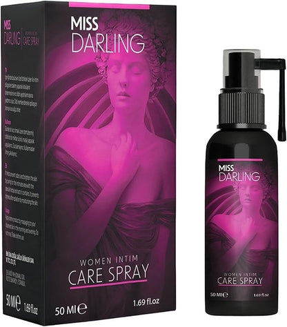 Miss Darling Intimate Feminine Care Spray for Women – Odor Control, pH Balance & Tightening Support – Soothing Daily Mist for Vaginal Dryness, Freshness & Yeast Infection Discomfort Relief