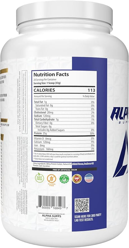 Alpha Supps ISO, Low Carb 100% Whey Protein Isolate Powder, 25 Grams Per Serving, Helps Support Muscle Growth, Low Sugar and Gluten Free (Fruity Cereal, 2 lb)