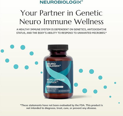 Neurobiologix Neuro-Immune Infection Control, Monolaurin & L Lysine with Elderberry, Olive Leaf, Cinnamon Bark & Grape Seed, Daily Immune Support for Men, Women & Kids, Gluten Free, 120 Capsules
