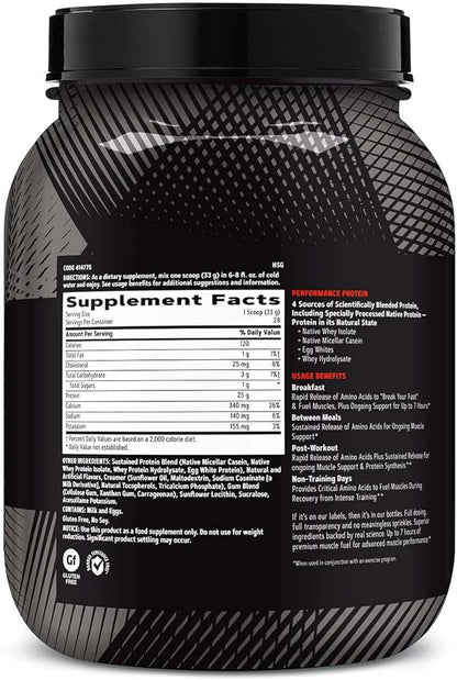 GNC AMP Sustained Protein Blend - Cinnamon Toast (28 Servings)