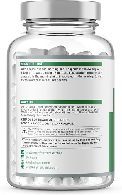 NutraOne DetoxOne 30 Day Extra Strength Detox Cleanse Supports Healthy Digestive Function And Weight Loss| Promotes Detoxification, Increases Energy & Improves Nutrient Absorption*