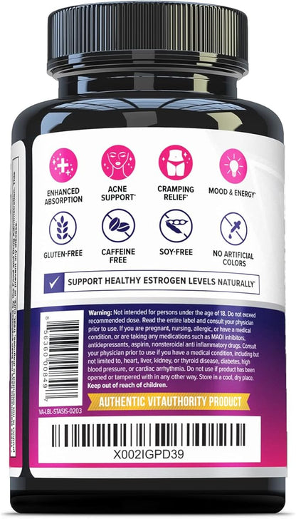Myo-Inositol D-Chiro Women's Hormone Balance Supplement - 40:1 Myo-Inositol & D-ChiroInositol Blend with DIM for Hormone Balance for Women - Health Vitamins for Skin, Energy, & Cycle Support (1 Month)