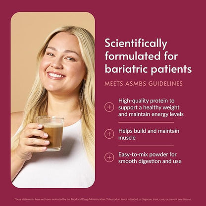 Bariatric Advantage High Protein Meal Replacement Drink Mix - Protein Powder Whey Isolate for Gastric Bypass & Sleeve Gastrectomy Patients - 28 Servings with 27 g Protein - Iced Latte - 44.44 oz