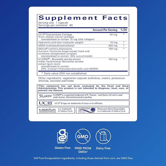 Pure Encapsulations Joint Complex (Single Dose) | Once-Daily Supplement to Support Joint Mobility, Comfort, Tissue, and Cartilage Health* | 60 Capsules