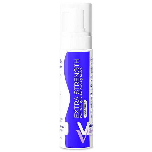 Violet Vibes Extra Strength Feminine Wash | pH-Balancing, Nourishing, Odor-Control Cleanser for Intimate Areas & Body | Daily Women Hygiene Essential | Infused w/Plant-Based Extracts | Unscented