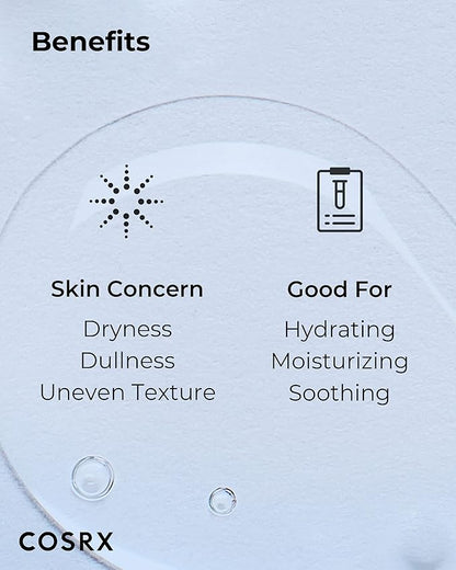 COSRX Hyaluronic Acid Toner, 3.38 fl.oz / 100ml, For Dry Skin, Lightweight Daily Essence, Day and Night, Korean Skin Care, Animal Testing Free, Paraben Free
