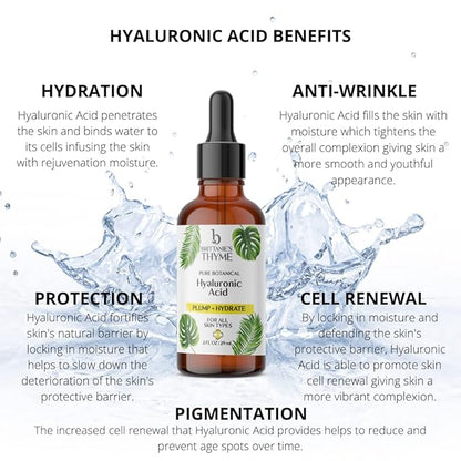 Brittanie’s Beauty Pure 100% Hyaluronic Acid Serum – Intense Hydration & Plumping Formula | Anti-Aging Serum for Fine Lines & Wrinkles | Deep Moisture for Dry, Sensitive & Mature Skin | Made in USA