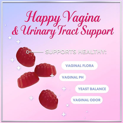 Probiotics for Women Gummies with Cranberry - 6 Premium Strains for PH Balance - Women Probiotics for Digestive Health, Vaginal & Immune Support, Women's Probiotic Feminine Health Gummy - 60 Gummies