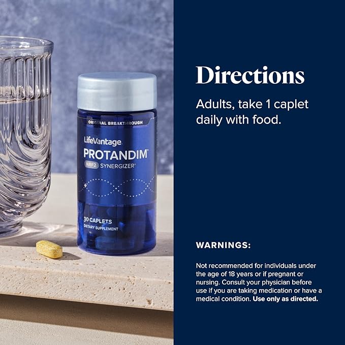 Protandim Nrf2 Synergizer (30 Caps) Nrf2 Activator, Healthy Aging Supplement, Antioxidants Fight Oxidative Stress, 5 Herb Blend, Supports Cellular Health, Ashwagandha, Turmeric, Milk Thistle