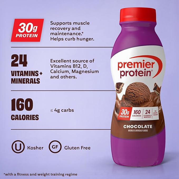 Premier Protein Shake, Variety Pack (8 Flavors, 2 of Each), 30g Protein, No Added Sugar, 24 Vitamins & Minerals, 11.5 fl oz Bottles (16 Pack)