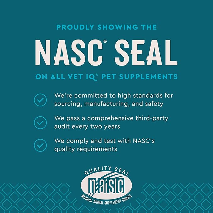 VetIQ Calming Support Supplement,Calming Chews for Dogs Help Manage Stress and Promote Relaxation,Anxiety Relief for Dogs,Made in The USA,120 Count (Pack of 2)