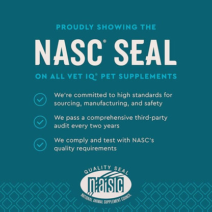VetIQ Calming Support Supplement,Calming Chews for Dogs Help Manage Stress and Promote Relaxation,Anxiety Relief for Dogs,Made in The USA,120 Count (Pack of 2)