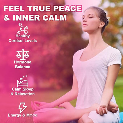 Cortisol Supplements for Women & Men, 13 in 1 Cortisol Detox, Cortisol Manager Reducer with Ashwagandha, Magnesium, L-Theanine, Cortisol Balance Gummies-Hormone Balance, Focus, Calm, zzZ, 60 Cts