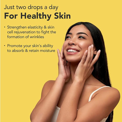 Super Natural Goods Liquid Biotin & Collagen 70,000mcg Hair Growth Vitamin Drops - Radiant Skin, Strong Nail Support - High Potency Hair Loss Supplement for Damaged Strands, for Men & Women (4oz)