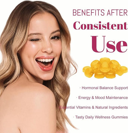Feminine Balance Gummies for Women,pH Balance & Odor Control, Immune & Vaginal Health Support, Sugar-Free Gluten-Freet (1)