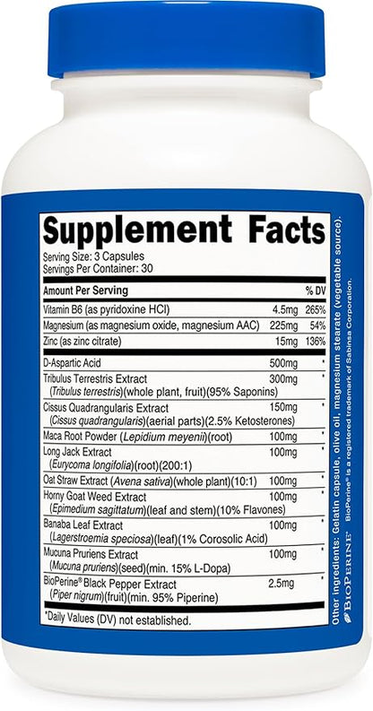 Nutricost Testosterone Support Complex (90 Capsules) -1800mg Per Serving
