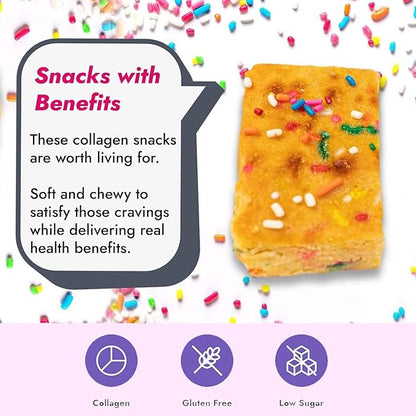 321glo Collagen Protein Brownie | Gluten Free, Low Sugar | Keto Snack for Women, Men, & Kids | 16g Protein, 6g Collagen | 12 Pack (12 Pack, Variety Pack)