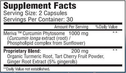 Joint Support Supplement with Meriva, Turmeric Curcumin, Tart Cherry & Ginger – Ultra High Absorption – Support for Joint Mobility, Joint & Cartilage Health – 60 Capsules