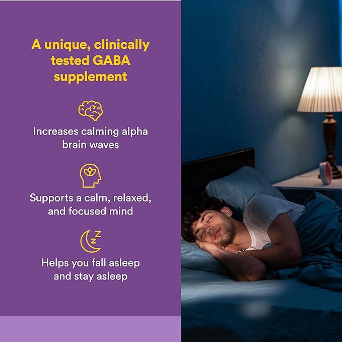 Natural Factors Pharma GABA - Dietary Supplement Supports Calm Sleep & Sleep Quality - Natural, Fast-Working Supplement Aids Focus & Brain Health - 60 Chewable Tablets (60 Servings)