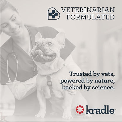 Kradle Calming Chews for Dogs - Anxiety and Stress Support - L-Theanine Ashwagandha GABA - Calming Supplement for Relaxation and Stress - Chicken Flavor- 150 Non-Drowsy Chews