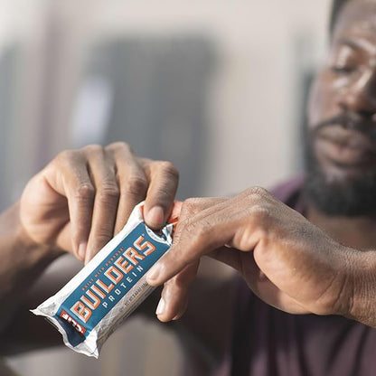 Clif Builders Protein Bars - Chocolate Flavor - 20g Plant Based Protein - Gluten Free - Non-GMO - Low Glycemic - No Artificial Sweeteners - 2.4 oz. (12 Pack)