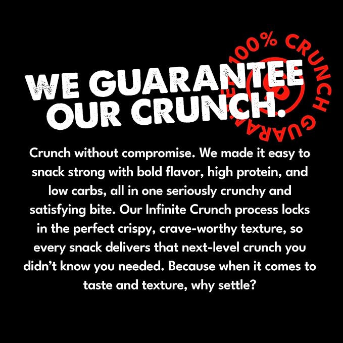 CRISP POWER Protein Pretzels, NEW Flamin' Crunch, 26G Protein, High Protein Snack, High Fiber, Low Carb Crunchy Pretzel Snacks, No Added Sugar, 1.75 oz Bags, 24 Pack, Vegan, Keto