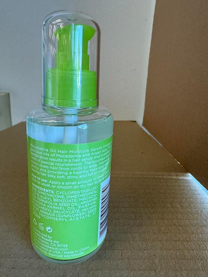 Luseta Macadamia Oil Hair Moisture Serum Nourishing & Revitalizing for Normal and Dry Hair 3.38oz