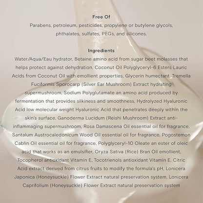 Moon Juice Plump Jelly Hyaluronic Acid Serum for Face - Hydrating Serum with Peptides & Mushrooms, Anti Aging Skincare for Dehydrated Skin, Barrier Support & Elasticity, Vegan & Cruelty-Free, 1 Fl oz