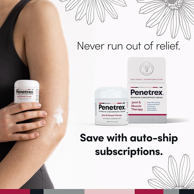 Penetrex Daily Care Trio Bundle - Arnica, Vitamin B6 & MSM (2 Oz., 3 Oz., 4 Oz.)