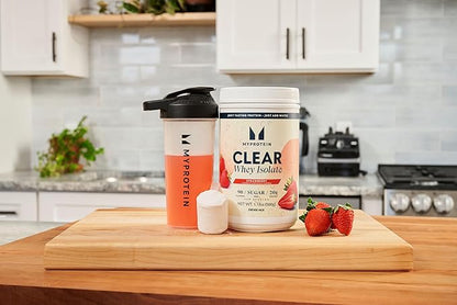 Myprotein Clear Whey Isolate Protein Powder, 20 Servings (1.1lbs) Strawberry, 20g Protein per Serving, Naturally Flavored Drink Mix, Daily Protein Intake for Superior Performance