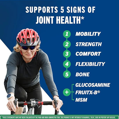 Move Free Advanced Glucosamine Chondroitin MSM Joint Support Supplement, Supports Mobility, Comfort, Strength, Flexibility & Bone, 120 Tablets/40 Servings (2 Pack)