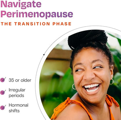 Amberen Perimenopause, Peri-Menopause Multi-Symptom Relief, Vitamin B, Vitamin E & Antioxidants Supplement, Clinically Shown to Help Support Hormone Balance, Hot Flashes & Night Sweats, 60 Count