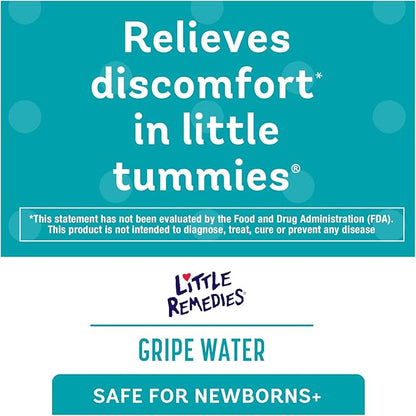 Little Remedies Gripe Water for Babies, With Chamomile, for Baby Gas Relief, No Alcohol or Artificial Dyes, 4 Fl Oz
