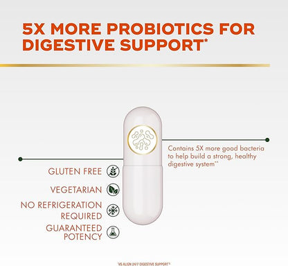 Align Probiotic Extra Strength, Probiotics for Women and Men, #1 Doctor Recommended Brand‡, 5X More Good Bacteria to Help Support a Healthy Digestive System*, 21 Capsules