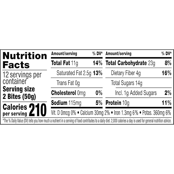 RXBAR Protein Energy Bites, Gluten Free Protein Balls, Dark Chocolate Peanut Butter, 21.1oz Box (24 Bites)