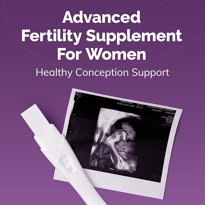 CONCEIVE PLUS Womens Fertility Support – Prenatal Multivitamin for Trying to Get Pregnant – Conception Blend, Hormonal Balance, Folate, Zinc, Thiamin, Riboflavin, Biotin – Non-GMO, Vegan – 30 Days